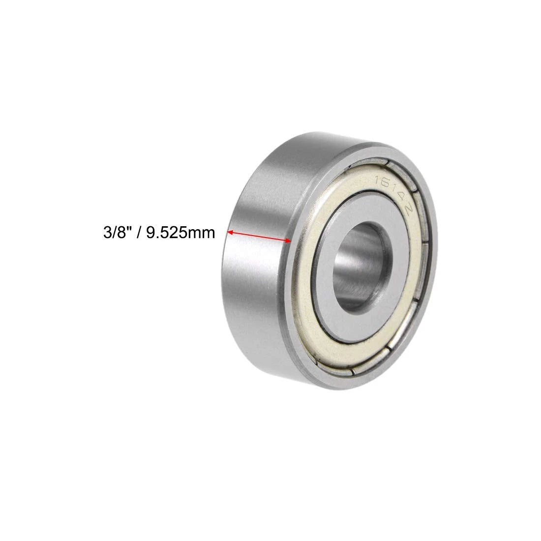 uxcell 1614ZZ Deep Groove Ball Bearing 3/8"x1-1/8"x3/8"
