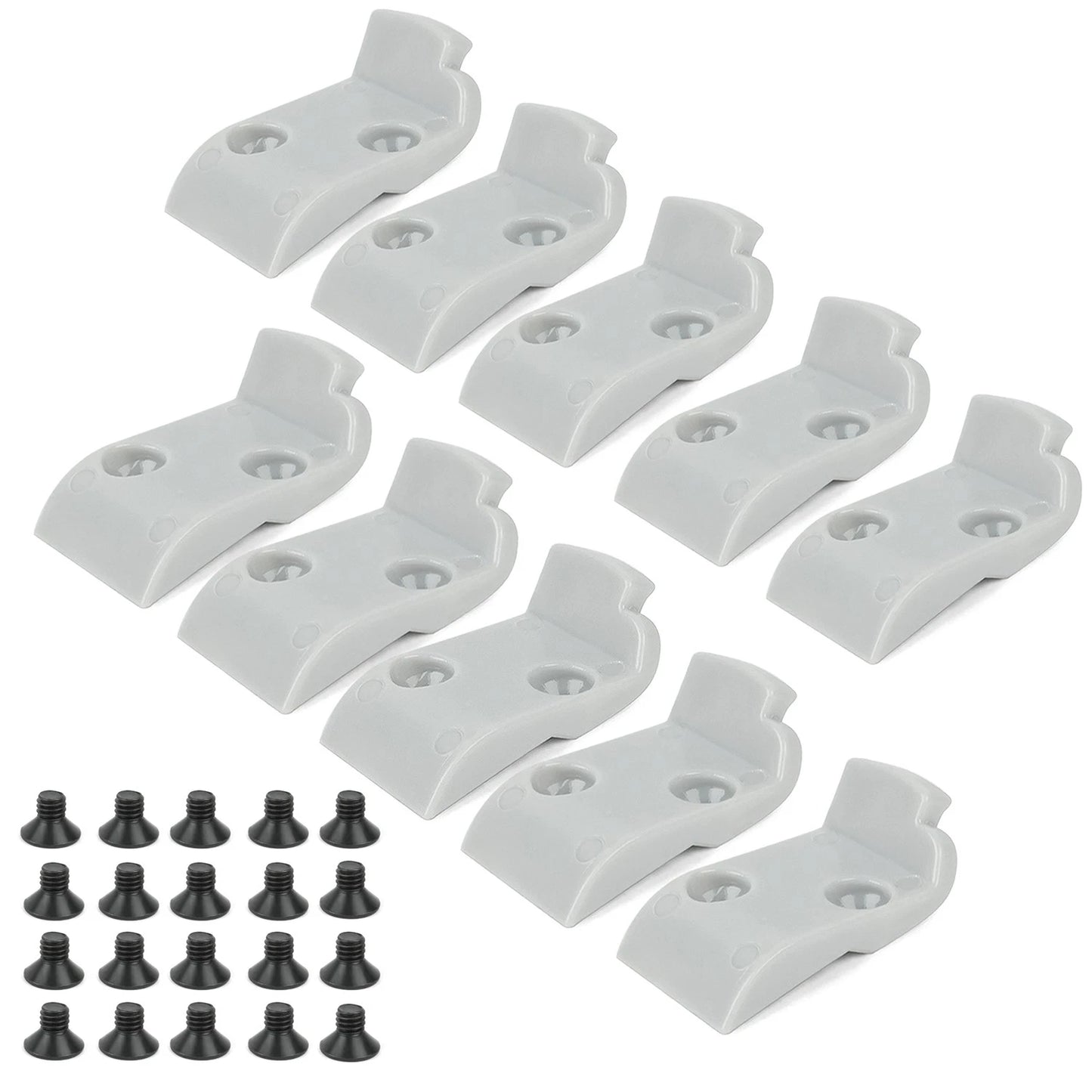 10x Leverless Mount Head Inserts Kit for CORGHI, Hunter TCX Tire Changer Gray