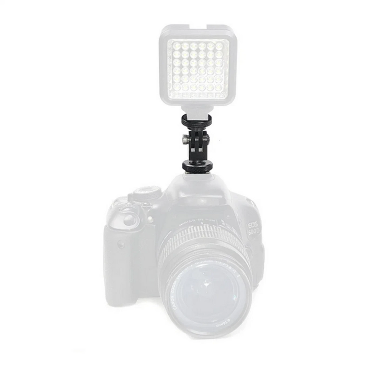1PC 360° Rotatable Cold Shoe 1/4 Screw Adapter Mounting Bracket For GoPro Camera