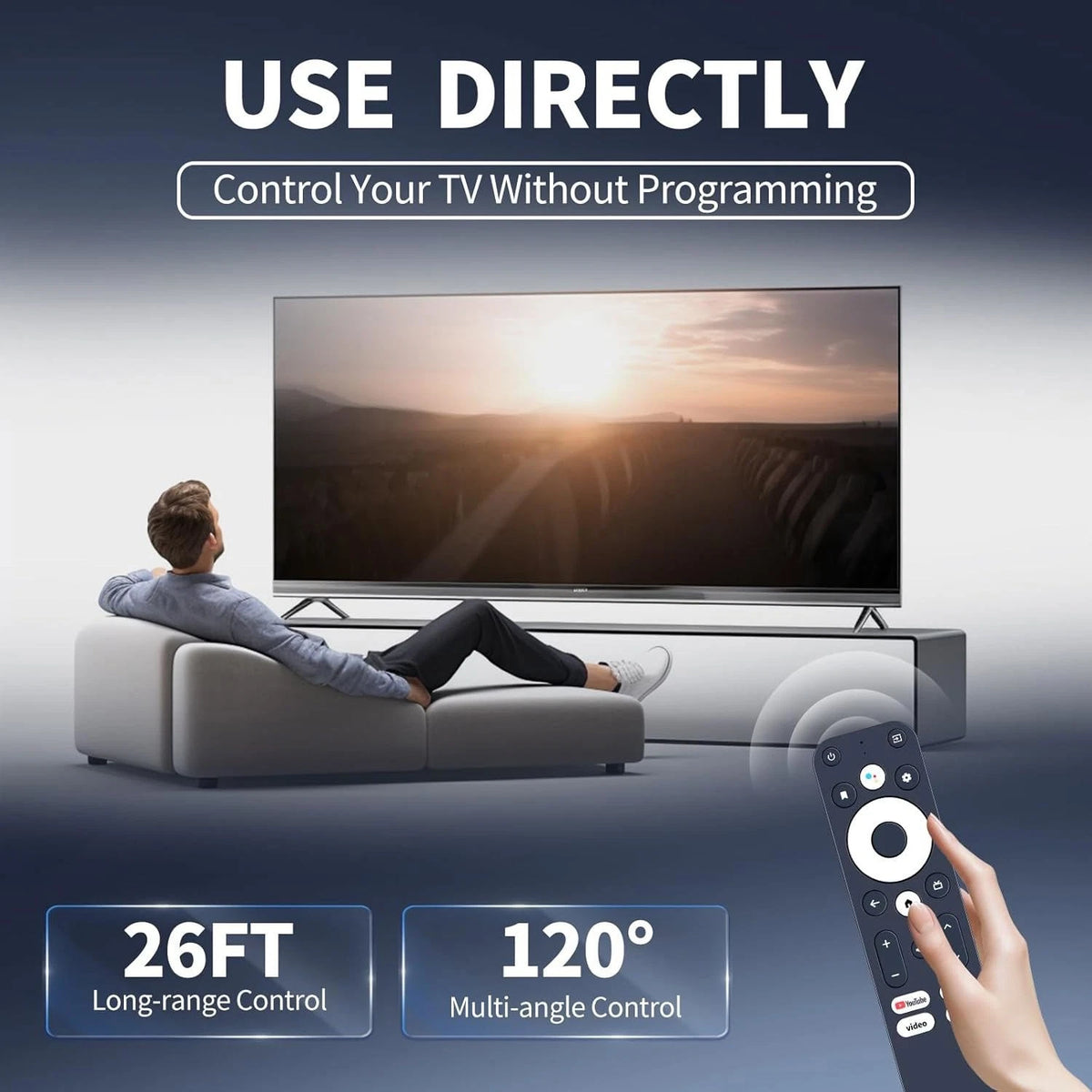 Remote Control For BOXY Android TV Box, Streaming Media Player 4K with Voice