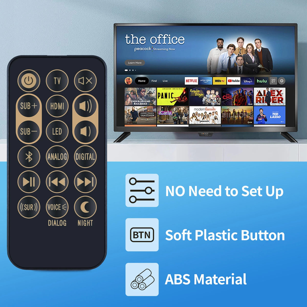 RSB-3 For Klipsch Sound Bar Speaker Remote Control RSB-6 RSB8 RSB-8