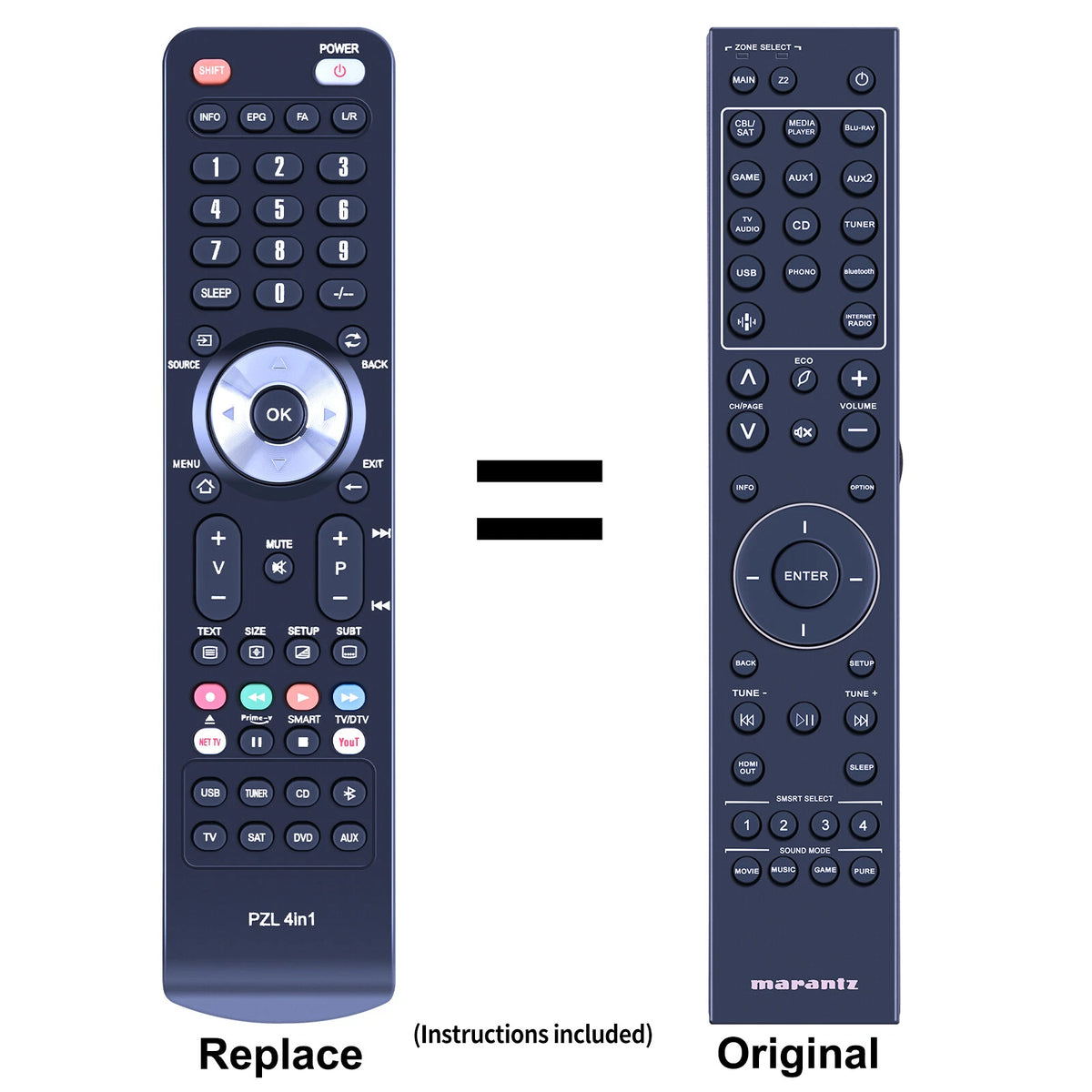 RC049SR Remote Control For Marantz Cinema 50 & 60 AV Surround Receiver