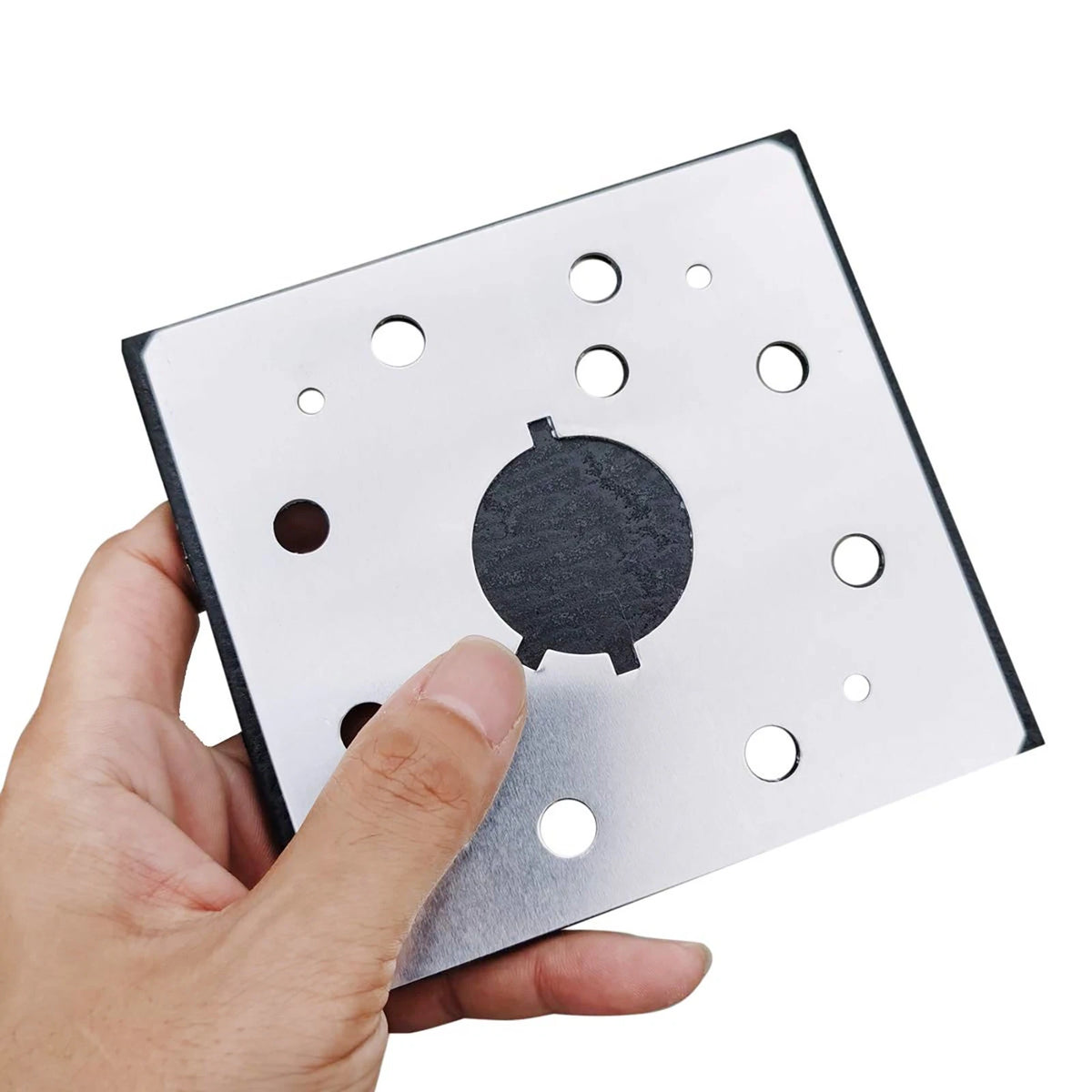 2PCS 1/4" Square 10 Holes Sander Disc and Backing Plate For Dewalt DW411 BD5000