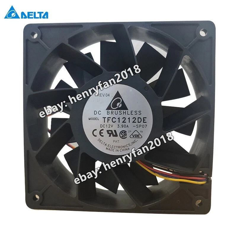 Delta TFC1212DE Axial Fan DC 12V 3.90A  120*120*38MM 4-Pin Inverter Cooling Fan