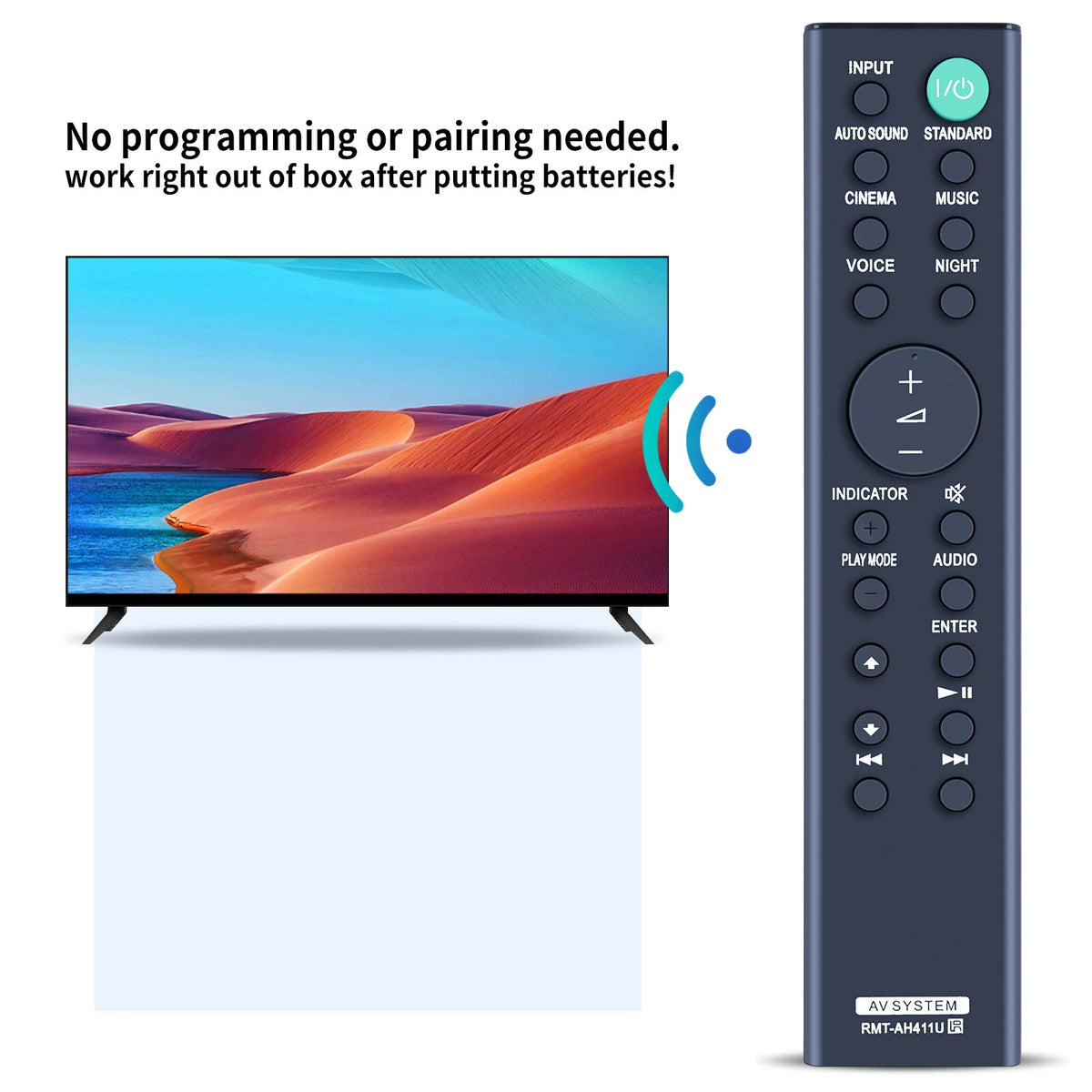 RMT-AH411U Remote Control For Sony SoundBar HT-S100F HT-SF200 HT-S100F HTSF200