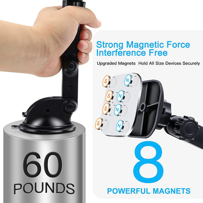Magnetic Phone Car Mount, Universal Dashboard Windshield Black