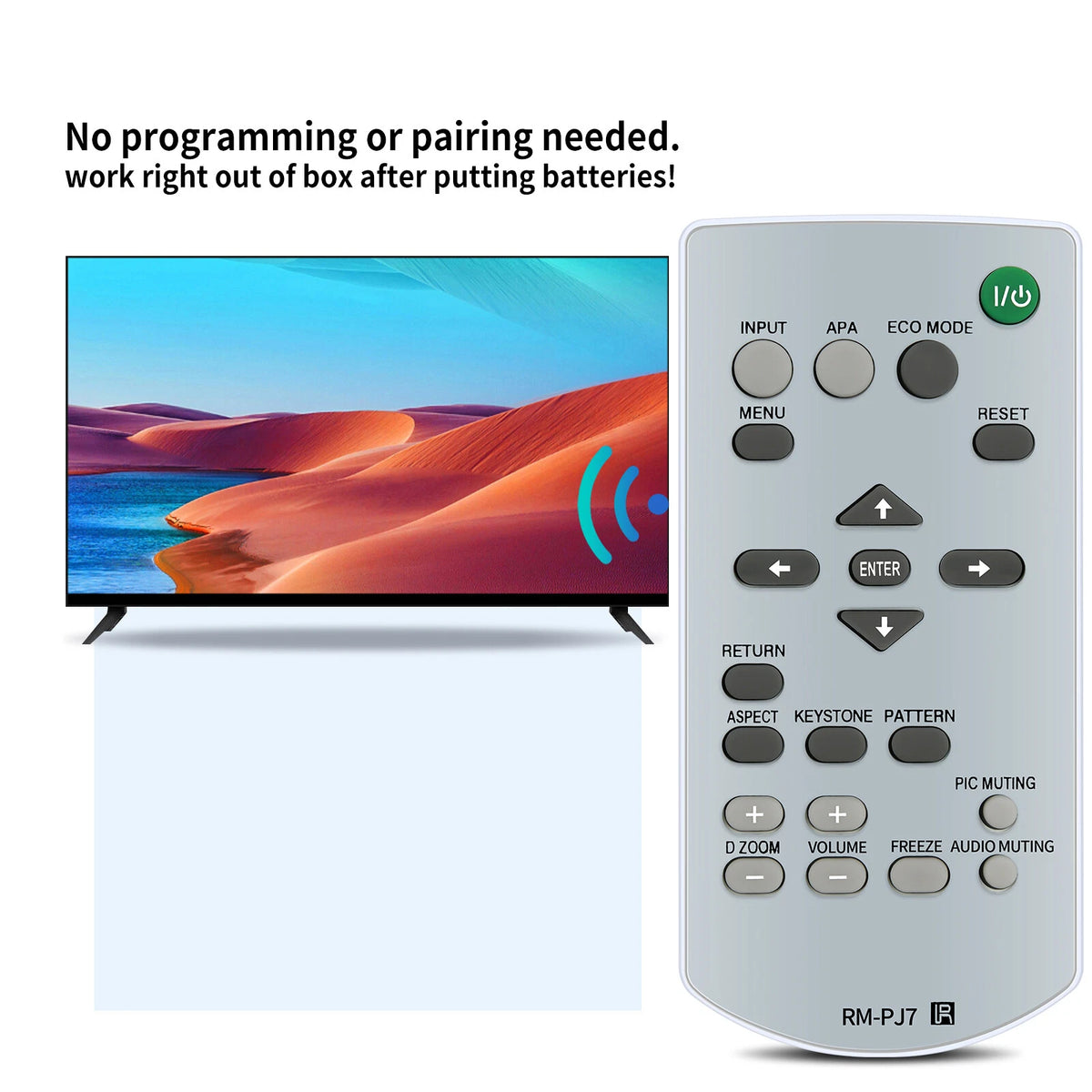 RM-PJ7 For Sony Projector Remote Control RM-PJ5 PJ8 CX63 VPL-CX70 VPL-CX80