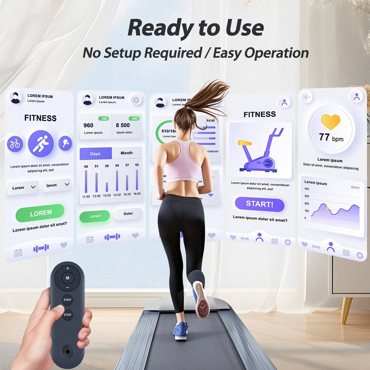 Remote Control For Abonow 3000W / for AIRHOT 3807W Walking Pad Treadmill