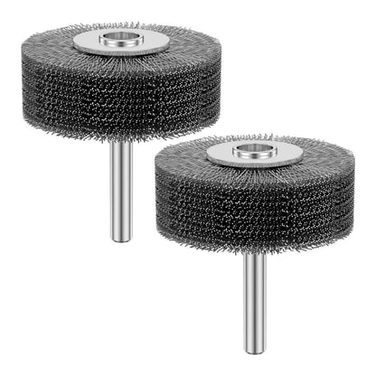 2x Stainless Steel Wire Wheel Brush for Die Grinder Drill 1/4" Shank Rotary Tool