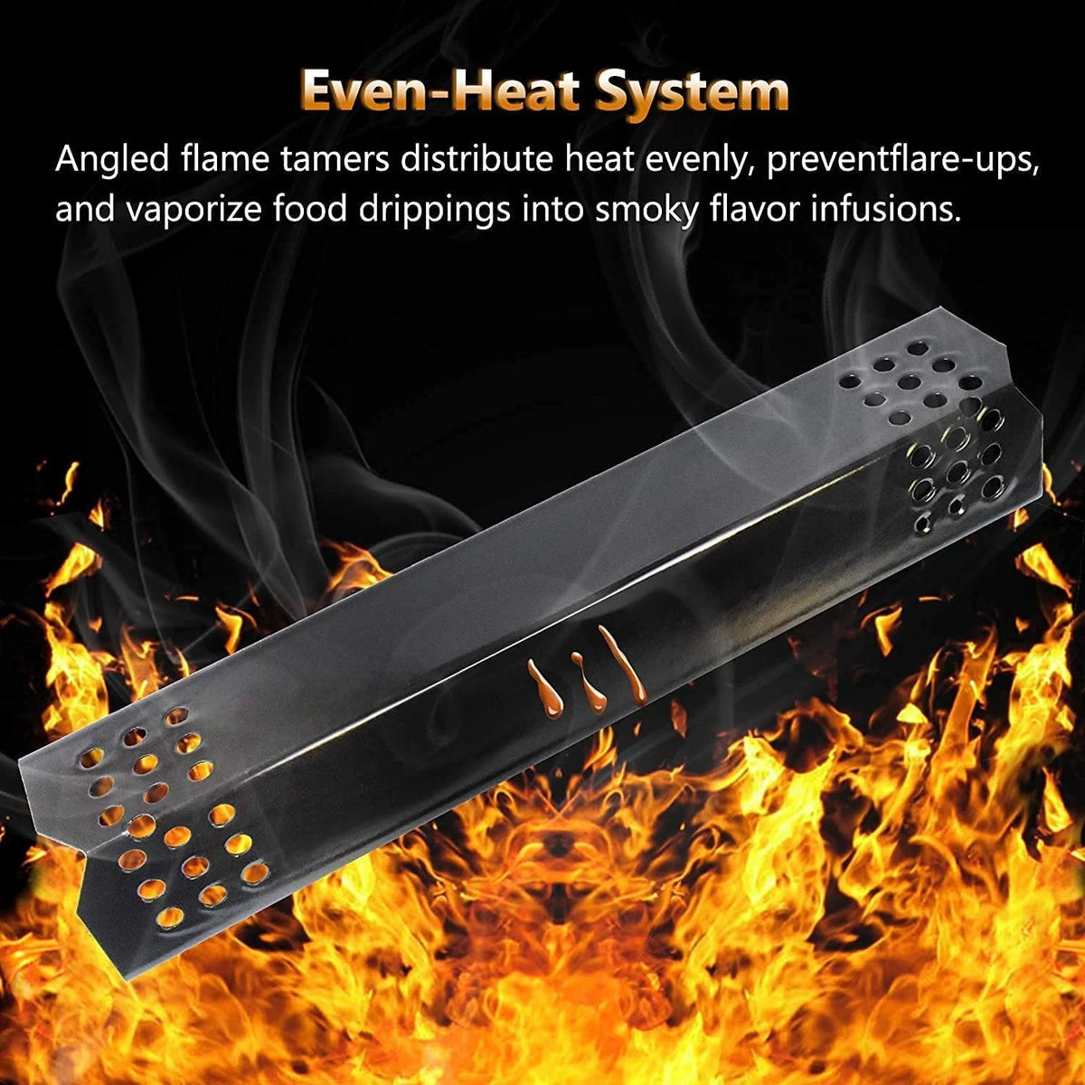 Adce Replacement Parts for Nexgrill 720-0925P 4-Burner, Black, Silver