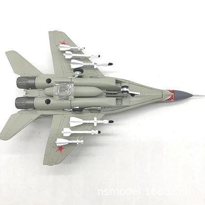 1:100 Russian MIG-29 Aircraft Diecast Model Military Airplane Plane Ornaments