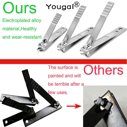 Yougai Nail Clippers Set - 18 Pcs Professional Manicure 18 Piece Set, Black