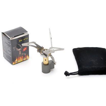 Foldable Aluminum Mini Ultralight Outdoor Camping Cook Burner Head Gas Stove