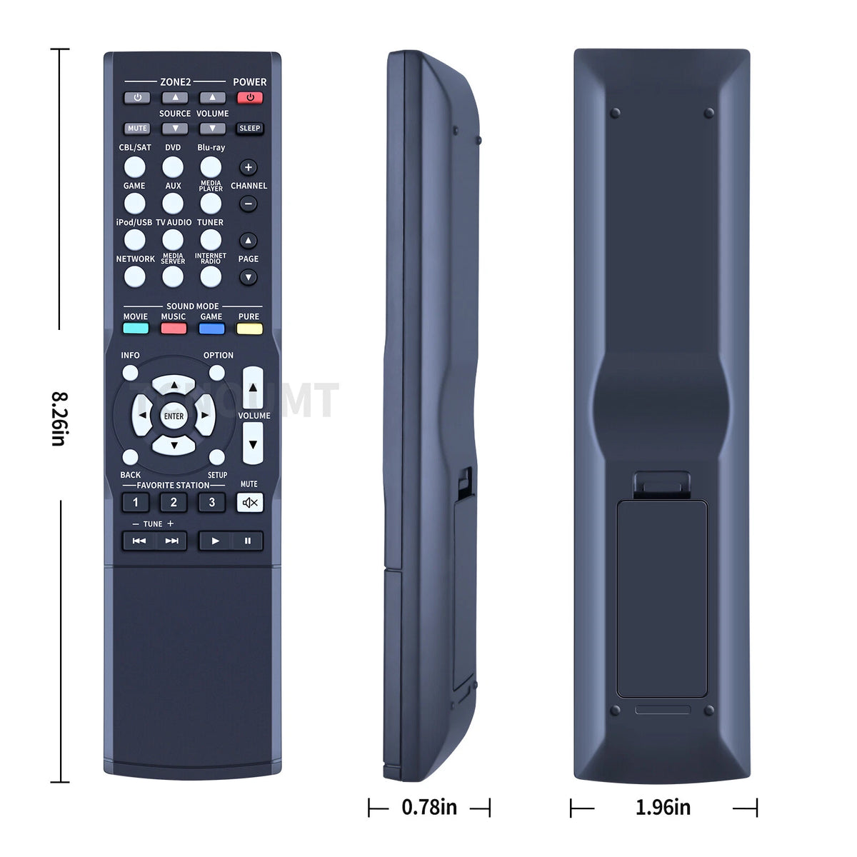 RC-1182 Remote Control For Denon Home Audio AV Receiver AVR-X1000