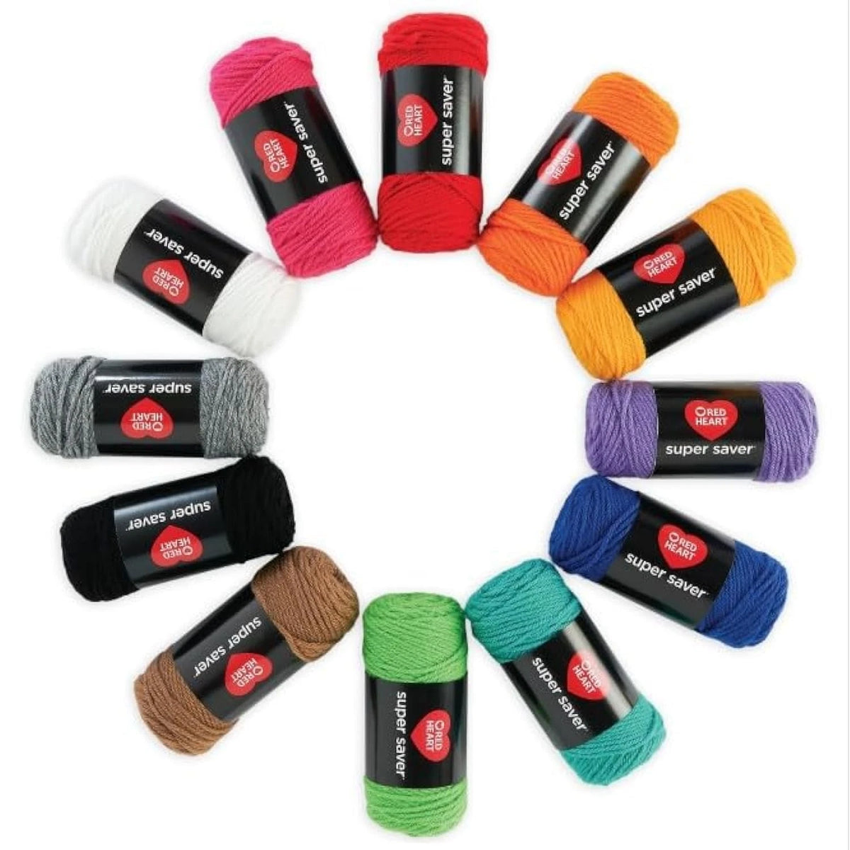 Red Heart Super Saver Yarn Craft 1116 yards / 1020 meters, Multicolor