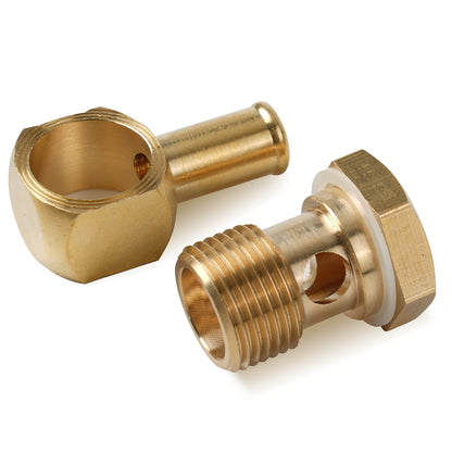 3/8" Banjo Fuel Fitting 8089 for Edelbrock Square-Bore For Carter AFB Carbs