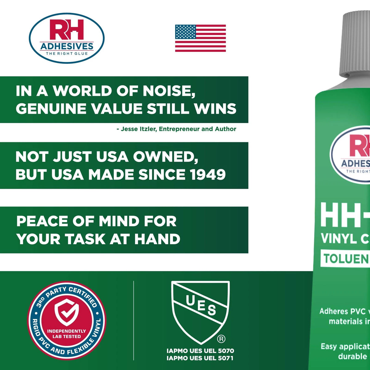 HH-66 Toluene Free Vinyl Cement 1 oz - Adhesive, 1 oz, Clear
