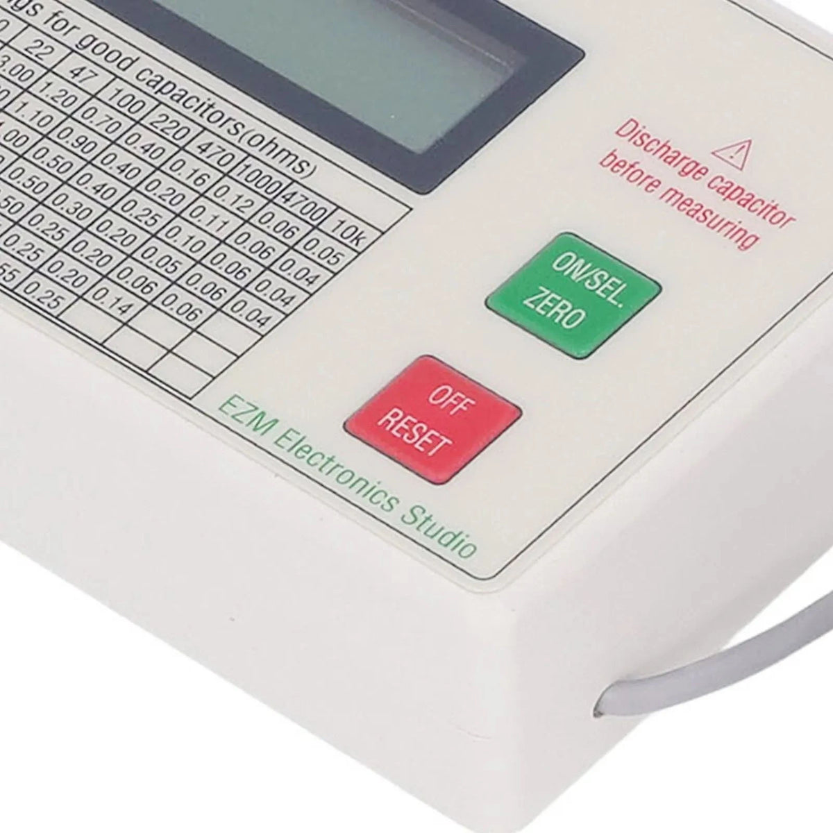 ABS Handheld ESR DCR Capacitor Tester High Accuracy Capacitance Meter Tool