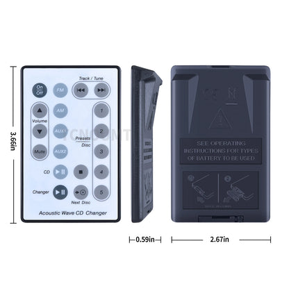 Remote Control For Bose CD-3000 AWMS Acoustic Wave II CD Changer Music System