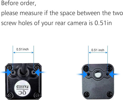 Universal Car Rear View Camera License Plate Bracket,Upgraded Full Black