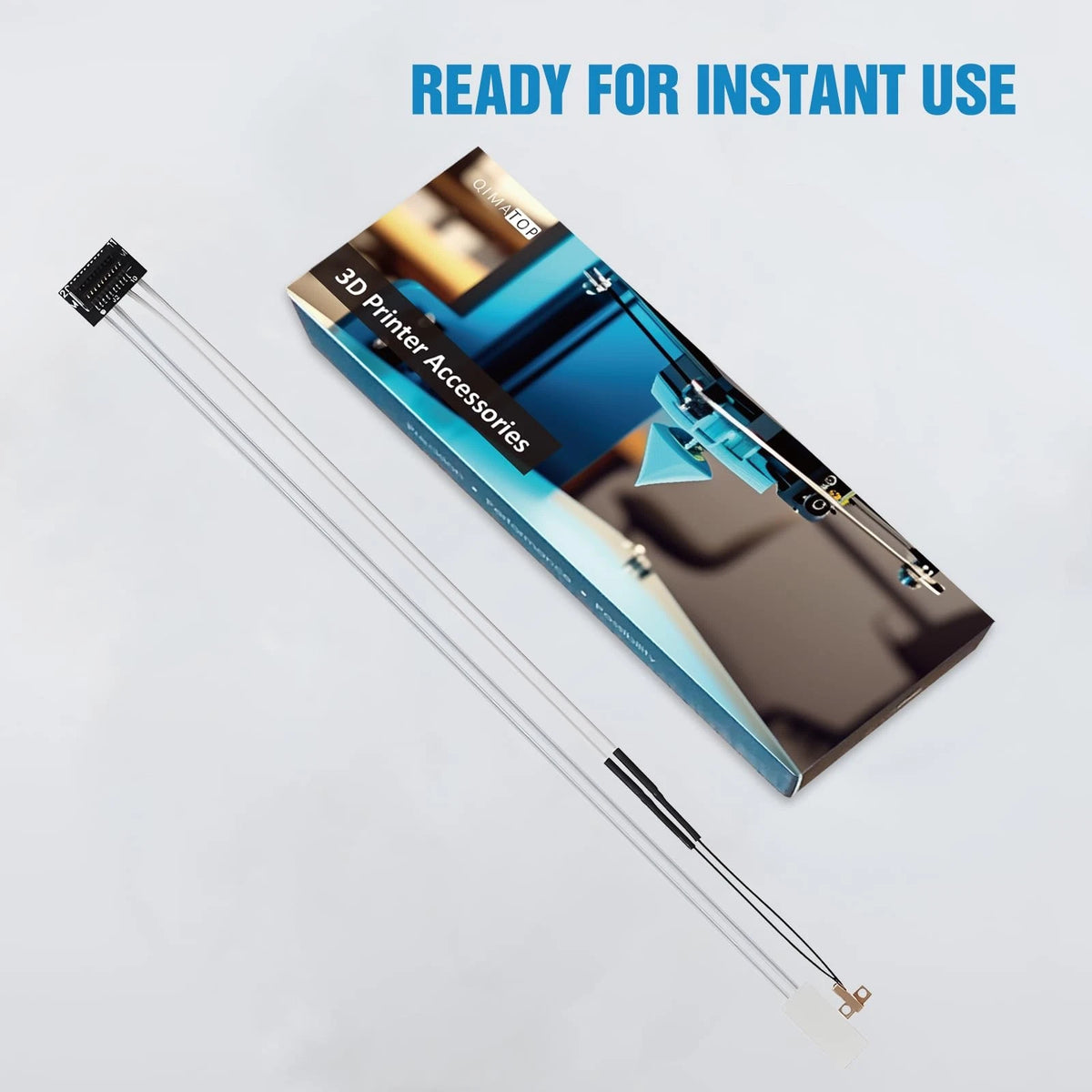 QIMATOP Ceramic Heater Cartridge & Thermistor Cable Kit for Bambu A1/A1 Mini