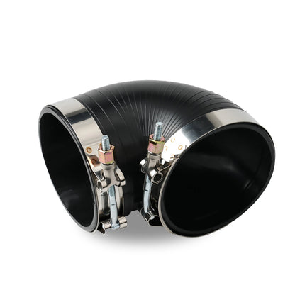 Performance 9781 Black 90 Degree Coupler Boot For 4 Inch Diameter Intake Tubes