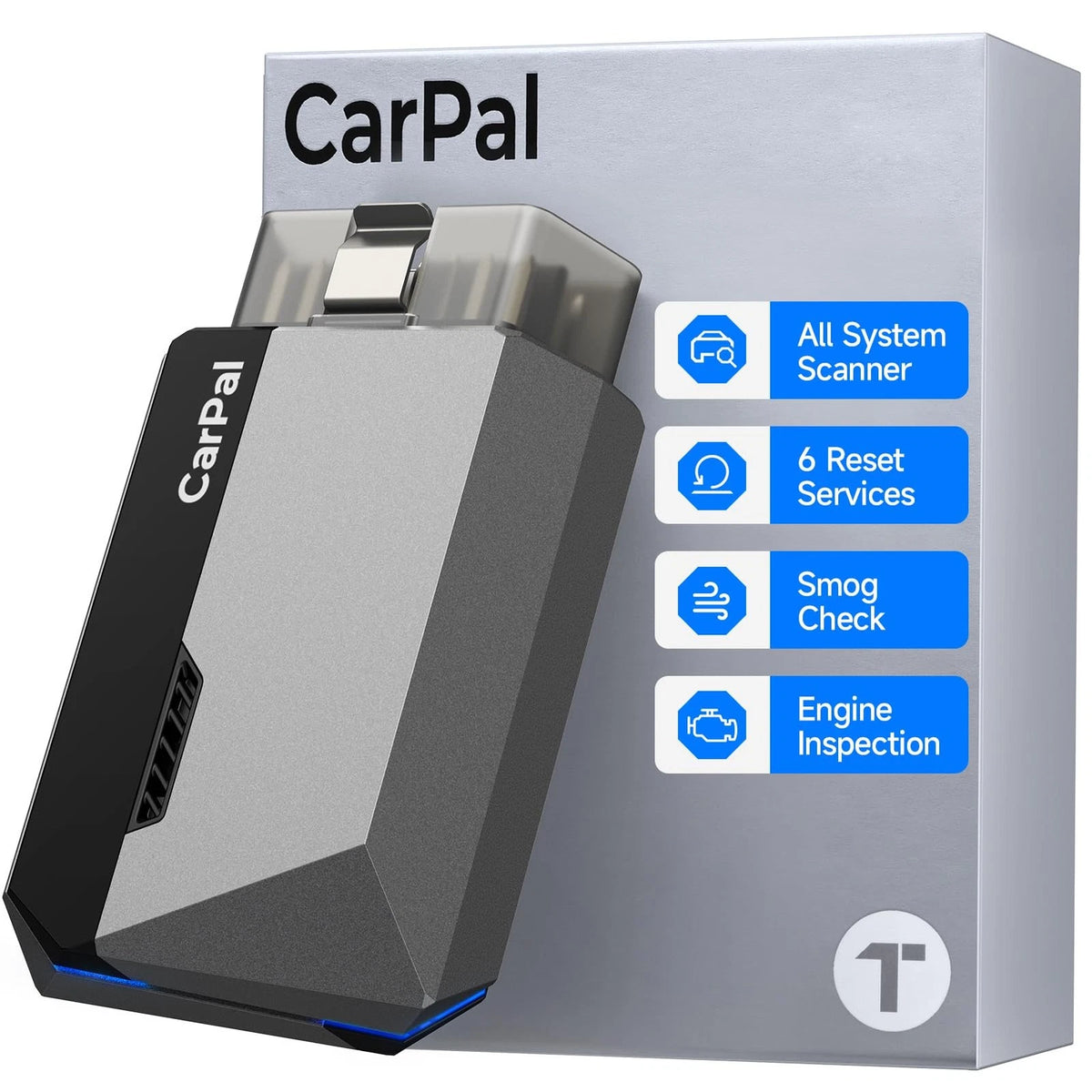 TOPDON Carpal-US OBD2 Code Reader Bluetooth, All System Scanner Black
