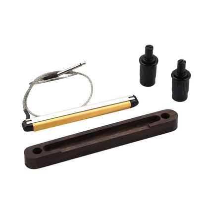 Replacement Bridge with Pickup for 6 String Acoustic Bass Saddle Transducer