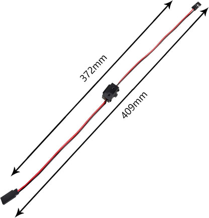 HobbyPark RC On Off Switch JR Futaba Style 2 Way Power for Cars Trucks...
