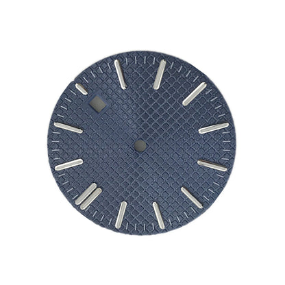 31.7mm Blue Single Date Watch Dial Plate For DG2813 Movement