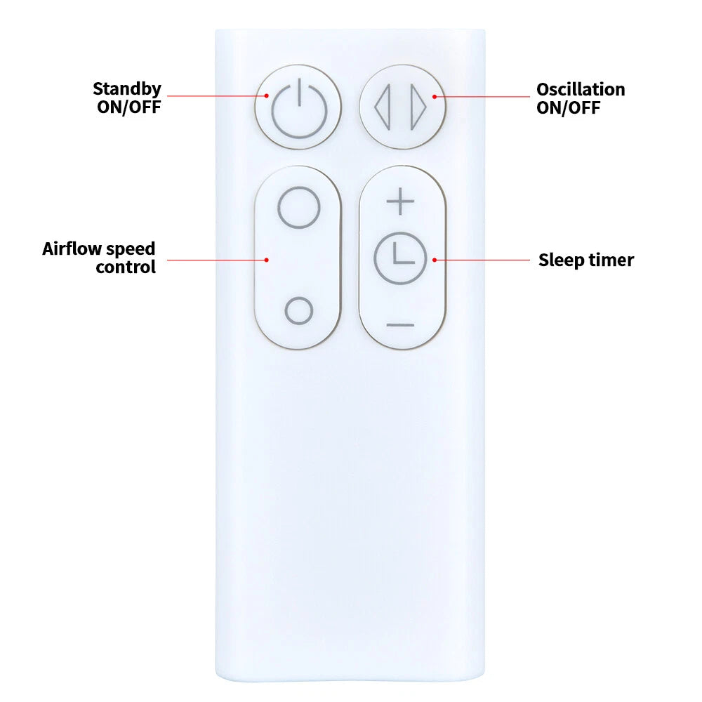 Replace Remote Control 965824-02 For Dyson AM06 AM07 AM08 Air Multiplier Fan