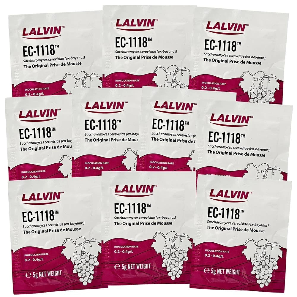 Lalvin Wine Yeast EC-1118 10pk 0.18 Ounce (Pack of 10), Beige