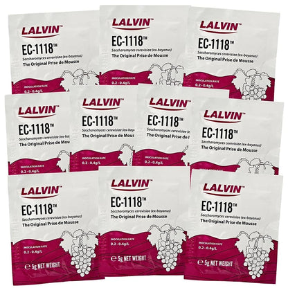 Lalvin Wine Yeast EC-1118 10pk 0.18 Ounce (Pack of 10), Beige