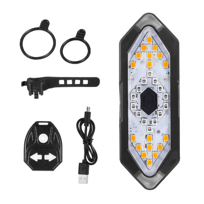 Tail Light Turn Signals Cycling Tail Light USB Bicycle Warning Lamp With Horn