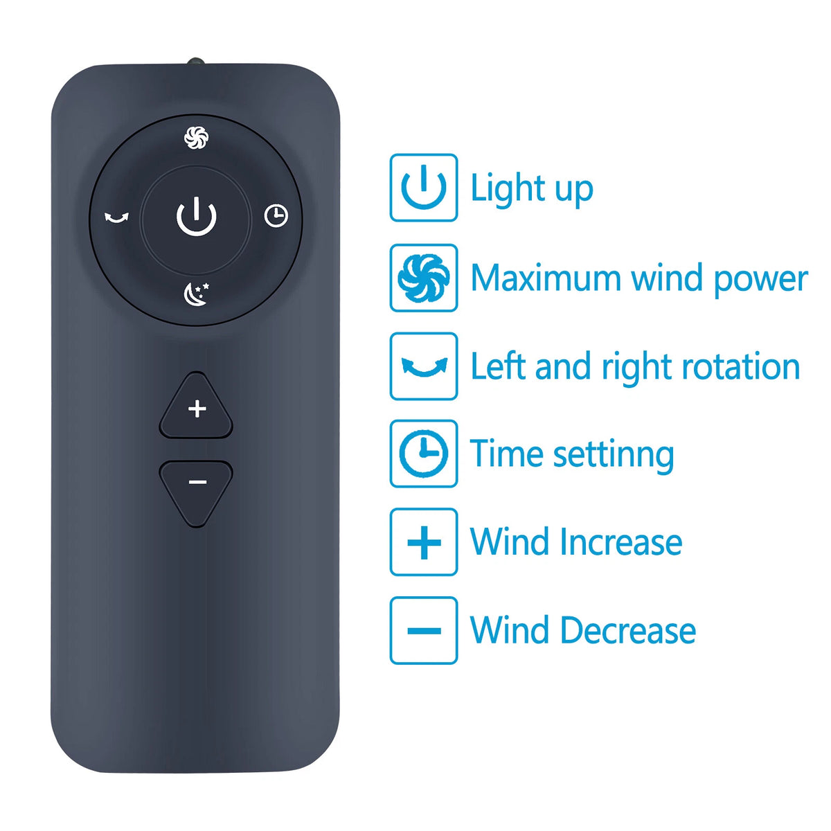 Remote Control For U ULTTY Air Purifier Fan with H13 HEPA | R21,R020,R022D