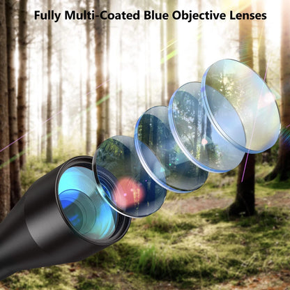 CVLIFE 3-9x40 Optics R4 Reticle Crosshair Scope with 11mm 11mm, Black
