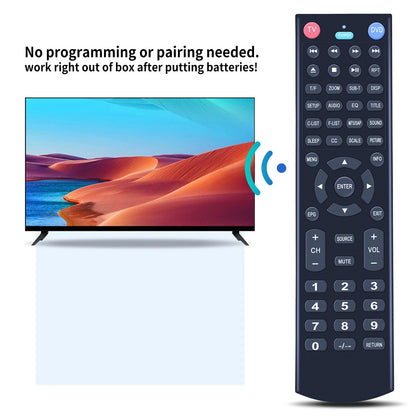 For JENSEN JE2814 JE3914 JE4614 JE5015 JE1914DVDC AudioVox TV Remote Control