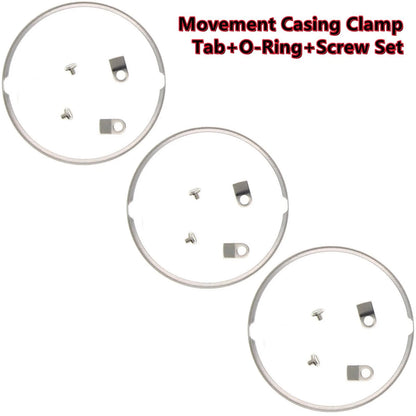 Movement Steel 6* Clamps+6*Screws+3* Mounting Rings For ETA 2824 2834 2846 2836