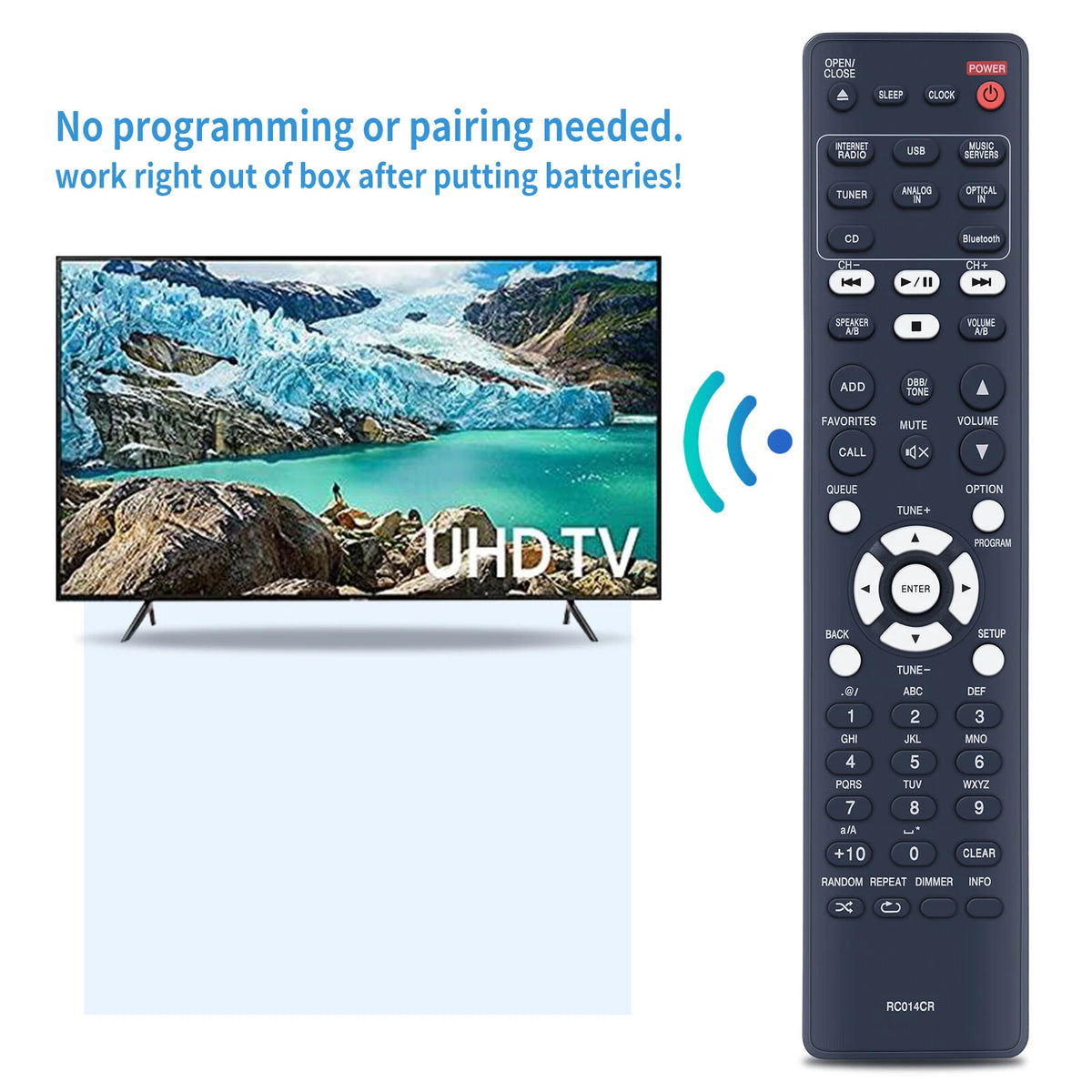 RC014CR Replacement Remote Control for Marantz Network CD Receiver M-CR612