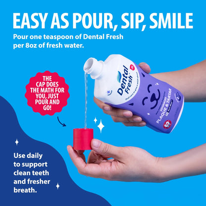 Veterinary Formula Dental Fresh Water Additive for Dogs 32 Fl Oz (Pack of 1)