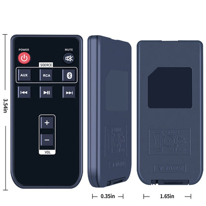 Replacement Remote Control For Insignia NS-HBTSS116 Bluetooth Bookshelf Speakers