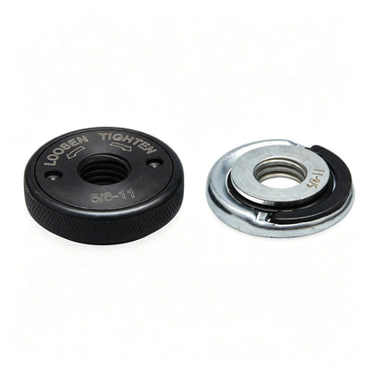 Replacement 5/8"-11 Angle Grinder Flange Nut Kit 2-Pack D-Ring & Knurled Nuts