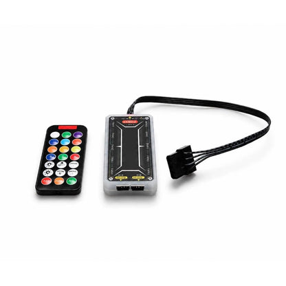 Adjustable RGB Light Fan Controller Remote Control Computer Case Hub Adapter Kit