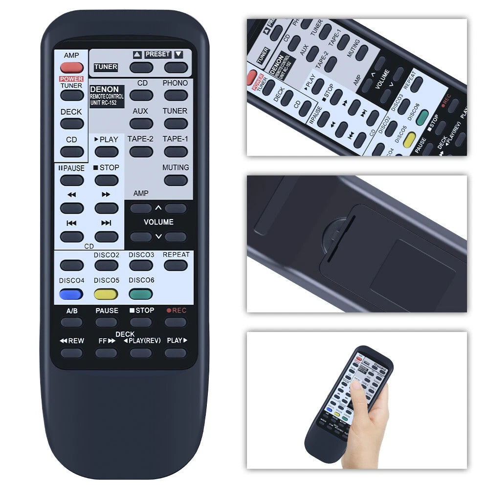 Remote Control For Denon RC-152 RC-151 RC-156 PMA-480R PMA-680R Integrated Stere