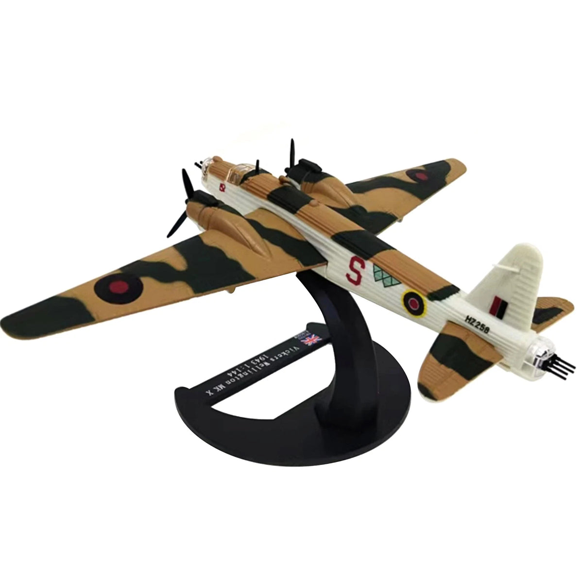 1/144 WWII UK Vickers Wellington Bomber Model Airplane Finished Alloy Decoration