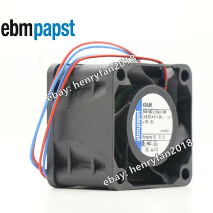 Ebmpapst 424JH Axial Fan DC 24V 6.9W 0.29A 40*40*28MM High Speed Cooling Fan