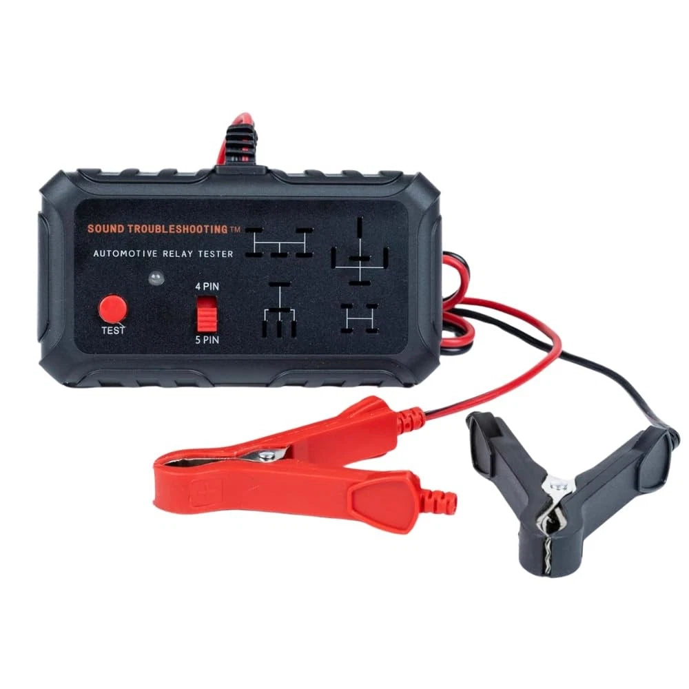 Sound Troubleshooting Automotive Relay Tester - 4 & 5 Pin 12V Auto Black