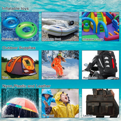 WELLGO 7 ft Inflatable Patch Repair Kit Waterproof, TPU Pool White