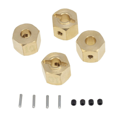4x Wheel Hex Hub 10mm For Axial SCX10 90046 RR10 RGT 86100 MST GEN 8 RC Crawler-