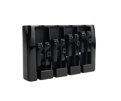 Guyker Bass Guitar Bridge, 4 String Fixed Bridges Space GB404, Black